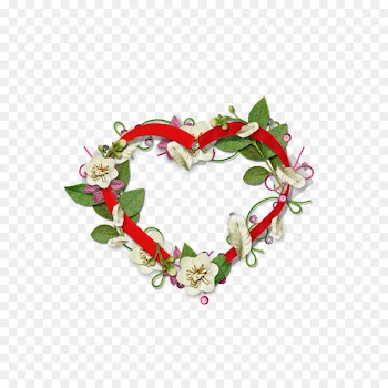 Heart Flower Wreath Valentine's Day - heart 