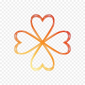 Heart Font Line Body Jewellery -  