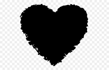 Heart Font M-095 Black M -  