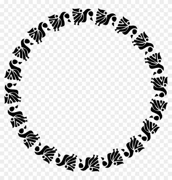 Heart Frame 2 - Black Circle Of Heart Clipart