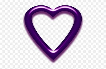 Heart Frame By Clipartcotttage - Heart Purple Picture Frame