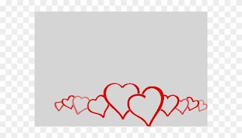 Heart Frame Clip Art Black And White Hearts Border - Heart Border
