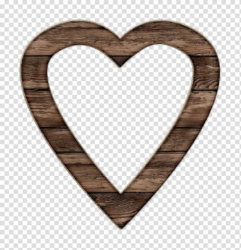 Heart Frames , love wood transparent background PNG clipart