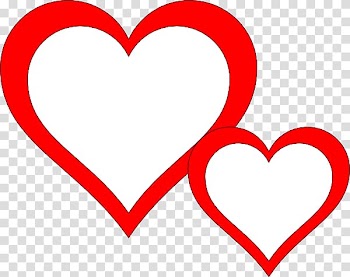 Heart Free content White , Two Hearts transparent background PNG clipart