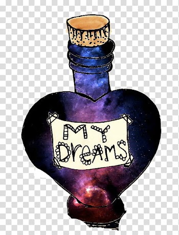 , heart galaxy print bottle illustration transparent background PNG clipart