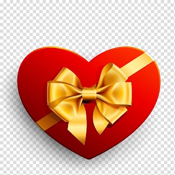 Heart Gift Ribbon , Gift transparent background PNG clipart