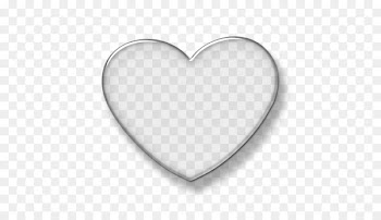Heart Glass Desktop Wallpaper - gray metal plate 