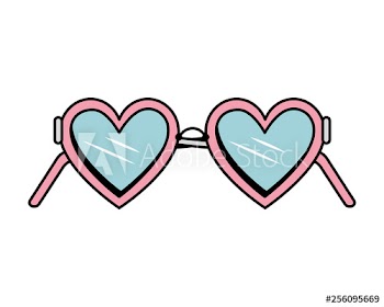 heart glasses fashion icon