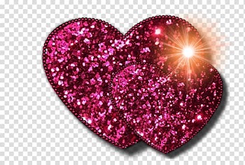 Heart Glitter , Of Pink Hearts transparent background PNG clipart
