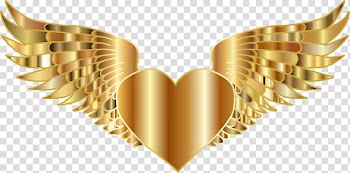 Heart Gold , gold transparent background PNG clipart