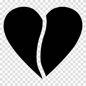Heart , half transparent background PNG clipart