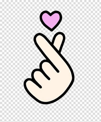 Heart hand gesture illustration, Hand heart Finger 손가락 하트 BTS, heart transparent background PNG clipart