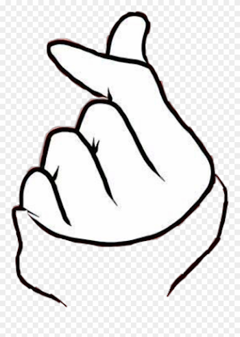 Heart Hand Korea Art Interesting Freetoedit - Korean Finger Heart ...