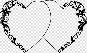 Heart , heart frame transparent background PNG clipart