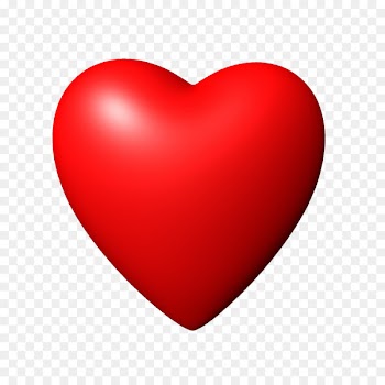 Heart Icon - 3D Red Heart PNG Image 