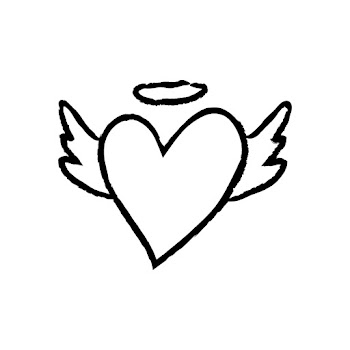 Heart icon, angel wings vector doodle… | Free stock illustration | High Resolution graphic