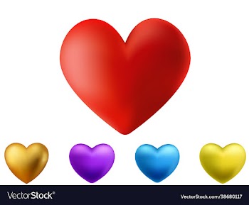 heart icon collection love symbols eps 10