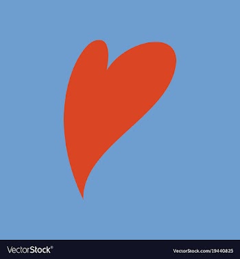 Heart icon flat love symbol valentines day sign vector image