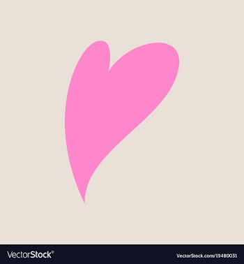 Heart icon flat love symbol valentines day sign vector image
