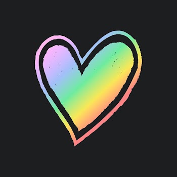 Heart icon in holographic rainbow, vector art… | Free stock illustration | High Resolution graphic