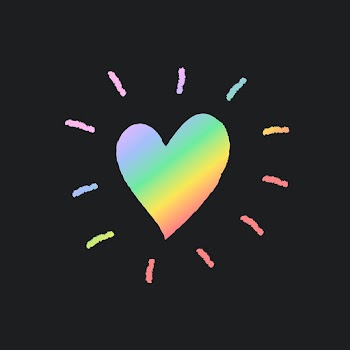 Heart icon in holographic rainbow, vector art… | Free stock illustration | High Resolution graphic