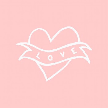 Heart icon love word, vector pink doodle… | Free stock illustration | High Resolution graphic