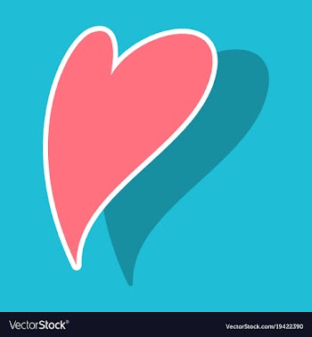 Heart icon sticker love symbol valentines day vector image