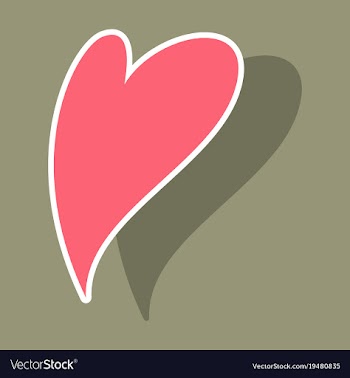 Heart icon sticker love symbol valentines day vector image