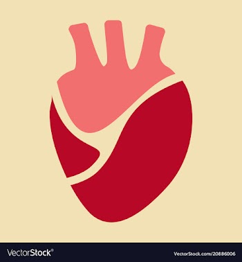Heart icon world medecine in flatstyle vector image