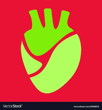 Heart icon world medecine in flatstyle vector image