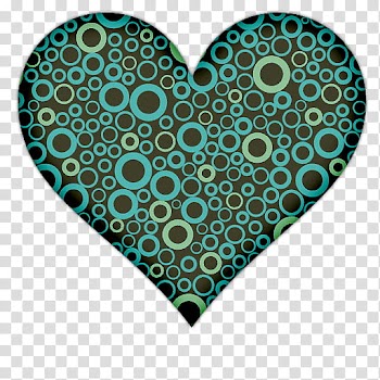 Heart Icons, blue and black heart illustration transparent background PNG clipart