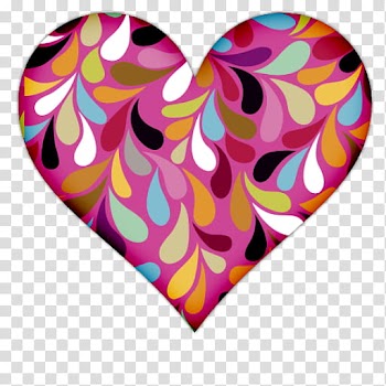 Heart Icons, multicolored heart illustration transparent background PNG clipart