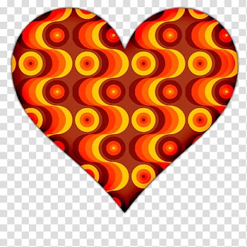 Heart Icons, red, yellow, and black heart illustration transparent background PNG clipart