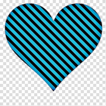 Heart Icons, teal and black heart transparent background PNG clipart