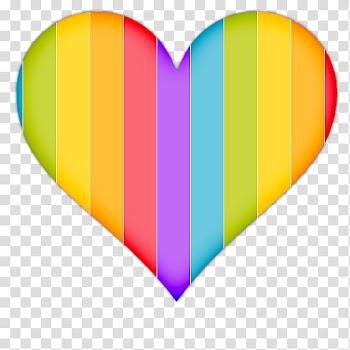 Heart Icons, yellow and multicolored heart graphic transparent background PNG clipart