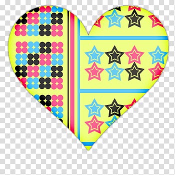 Heart Icons, yellow, blue, red heart-shaped illustration transparent background PNG clipart
