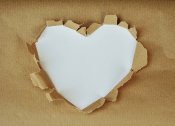 Heart in paper background, free | Free Photo - rawpixel