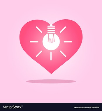 heart lamp with pink background
