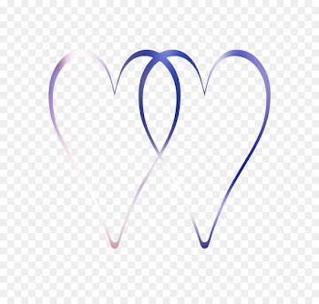 Heart Line Purple Clip art M-095 -  