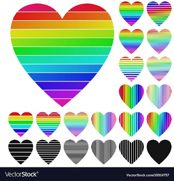 Heart Logo Set vector image