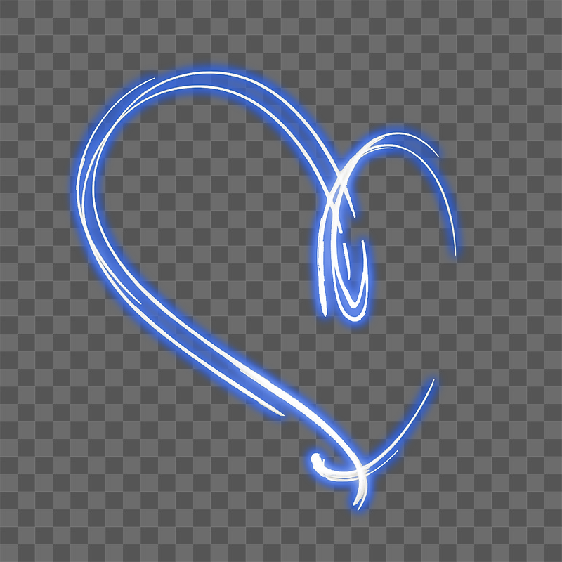 Heart long exposure png sticker, | Free PNG - rawpixel