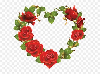 Heart, Love, Background, Day, White, Red, Symbol, Valentine, - Love Hearts With Flowers