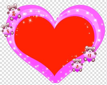 Heart , Love Frame transparent background PNG clipart