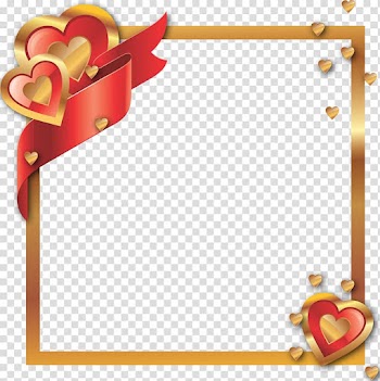Heart , love frame transparent background PNG clipart