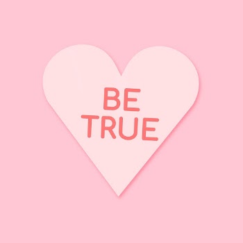 Heart love graphic, be true, | Free Photo - rawpixel