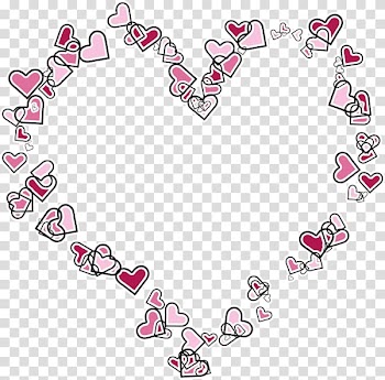 Heart Love montage Frames, heart transparent background PNG clipart