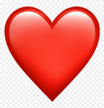 Heart Love Red Whatsapp Emoji Emotion Emotions - Big Heart Emoji