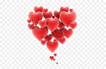 Heart Love Romance Clip art - Floating Hearts 