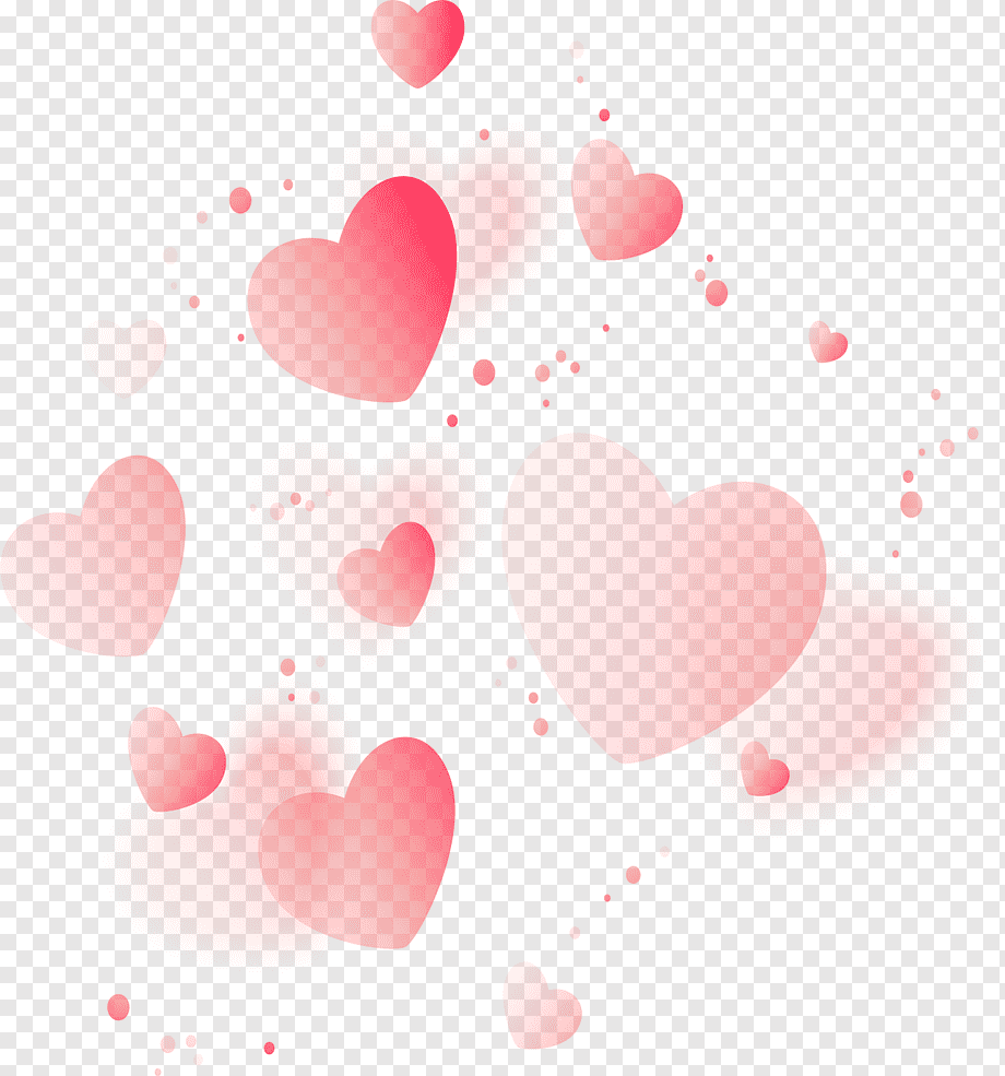 Heart Love Valentine's Day, red love background, pink hearts illustration, love, festive Elements, couple png