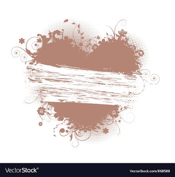 Heart made of floral vector image